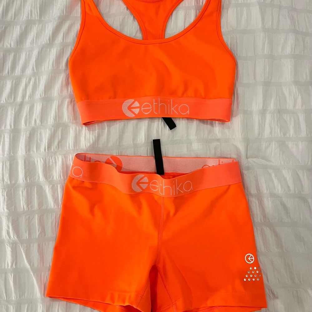 Ethika Neon Orange Activewear Set
